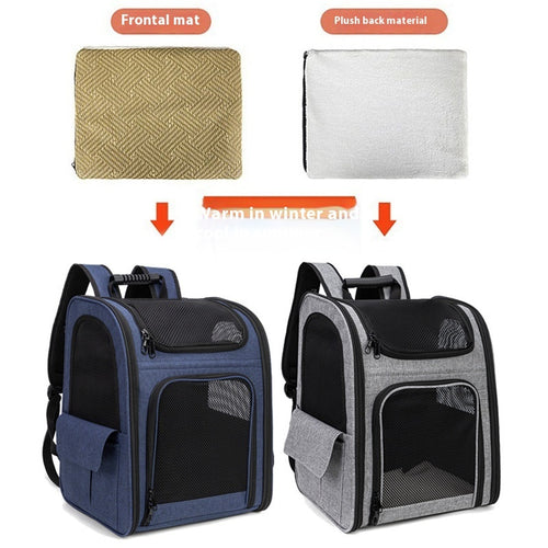 Ausziehbare, faltbare, tragbare und atmungsaktive Haustiertasche für Katzen