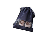 Transparenter, staubdichter, tragbarer Schuhbeutel aus Vliesstoff mit Kordelzug